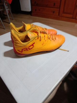 Botas fútbol adulto Decathlon - Naranja talla 42