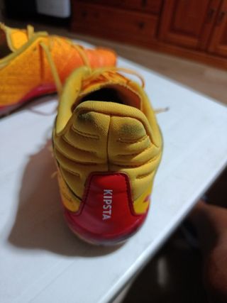 Botas fútbol adulto Decathlon - Naranja talla 42