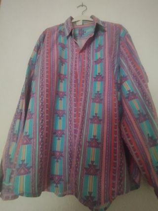 Camisa manga larga multicolor