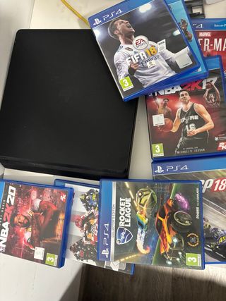 PS4 (PlayStation 4) + 8 juegos