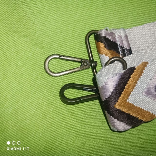 Correa Bolso - Beige y Multicolor