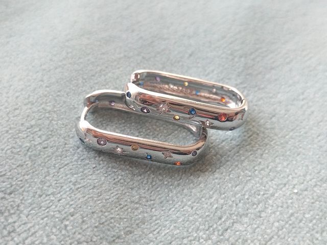 Pendientes aro luna y estrella plata de ley