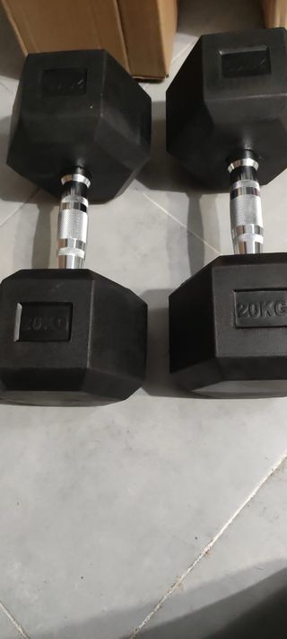 Mancuernas hexagonales 20kg