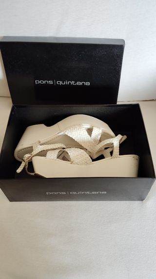 Sandalias Pons Quintana blancas