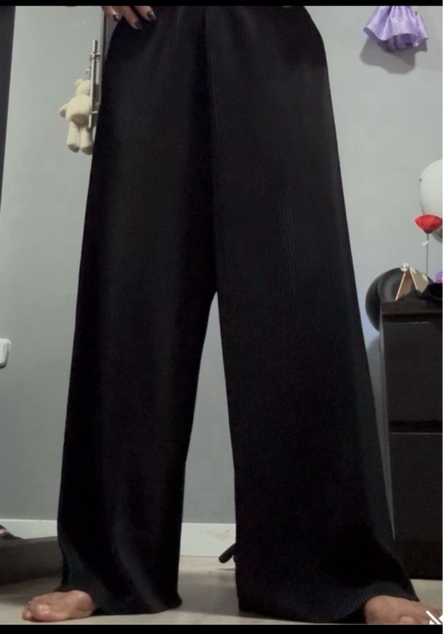 Pantalones anchos negros