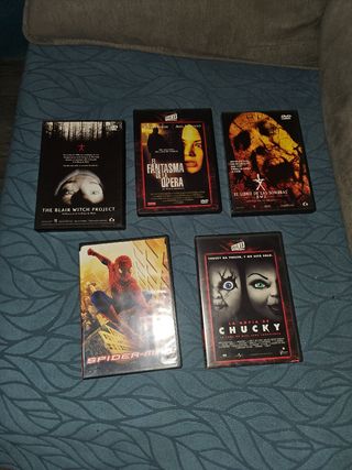 5 Películas DVD - Terror & Acción