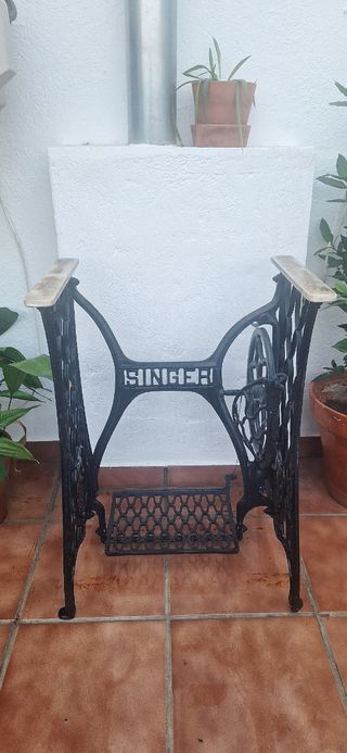 Base Máquina Coser Singer Hierro Forjado