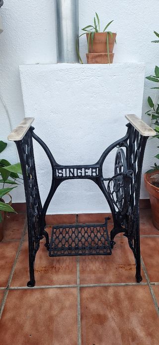 Base Máquina Coser Singer Hierro Forjado