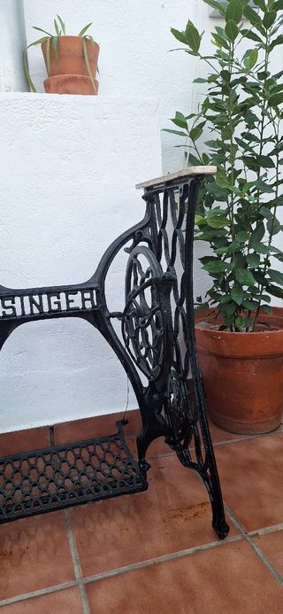 Base Máquina Coser Singer Hierro Forjado
