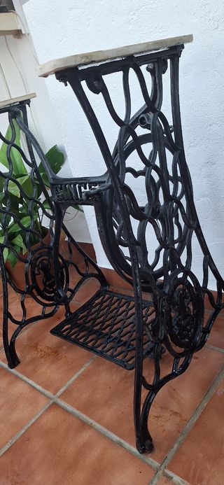 Base Máquina Coser Singer Hierro Forjado