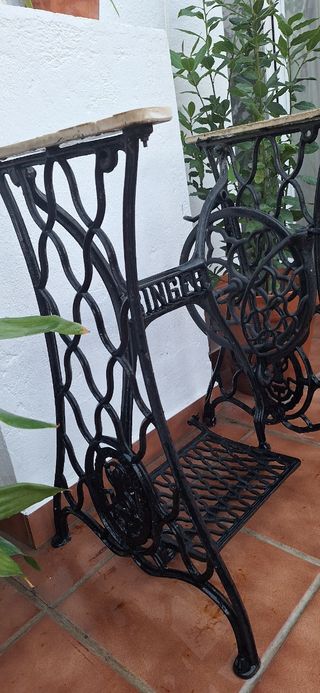 Base Máquina Coser Singer Hierro Forjado