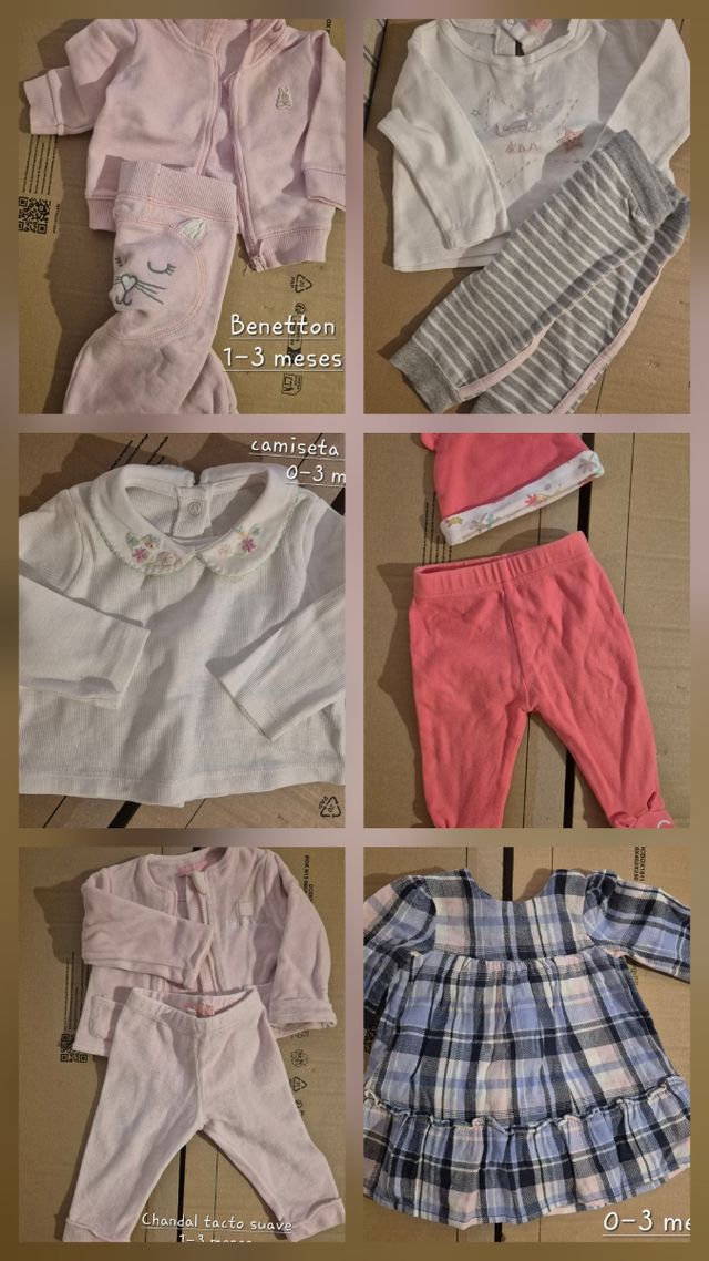 Ropa bebé niña 1-3 meses