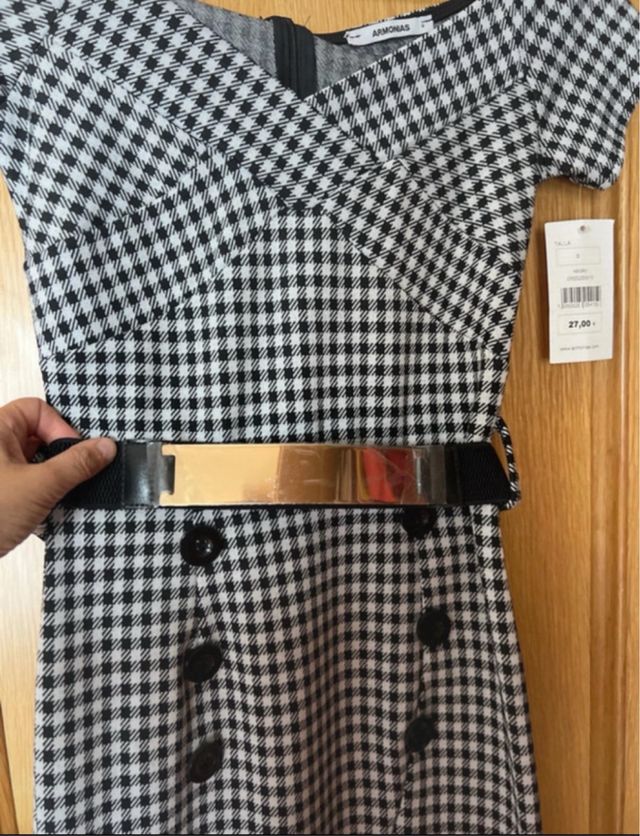 Vestido Vichy Blanco&Negro