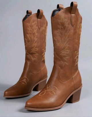 Botas vaqueras mujer marrón