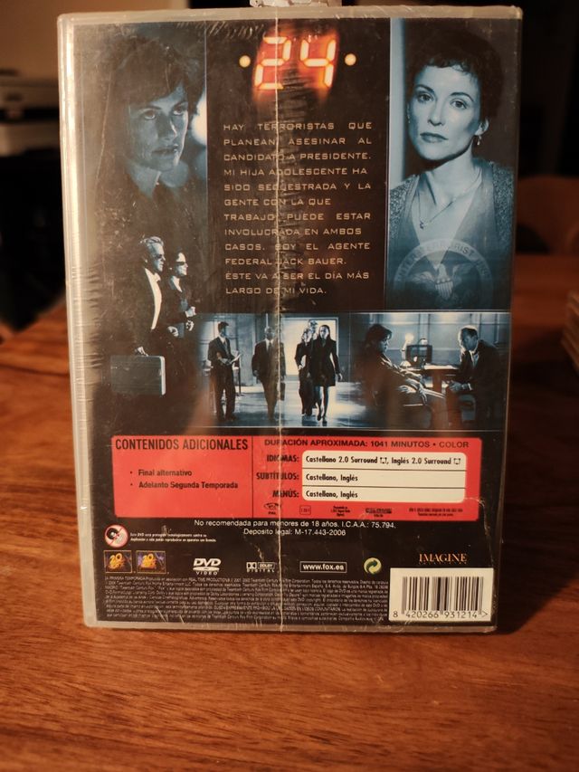 24 - Temporada 1 - DVD Kiefer Sutherland