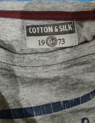 Maglietta Cotton & Silk Grigia