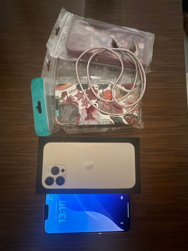 iPhone 13 Pro Max Gold 128GB - Impecable