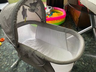 Moises / mini cuna mecedora - Kinderkraft beige