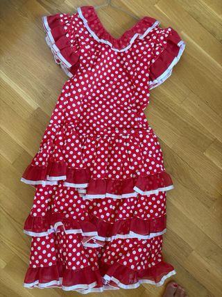 Traje flamenca niña 6 años - lunares