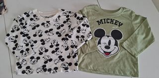 2 Camisetas Mickey Mouse niño (80cm)