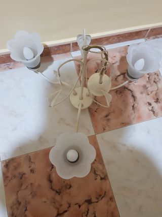 Lamparas techo 2 luces - Negro/Blanco