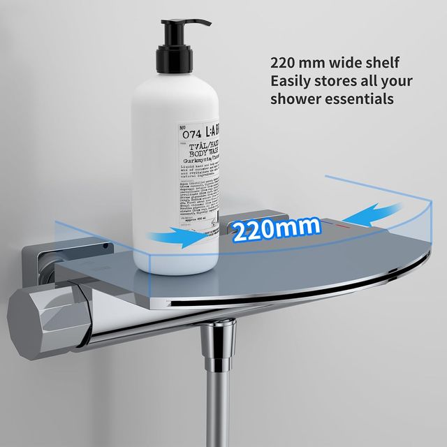 HOMELODY Grifo de bañera con ducha de mano cascada