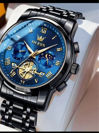Reloj OLEVS - Azul y Negro