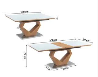 MESA DE DISEÑO EXTENSIBLE DE CRISTAL TEMPLADO 