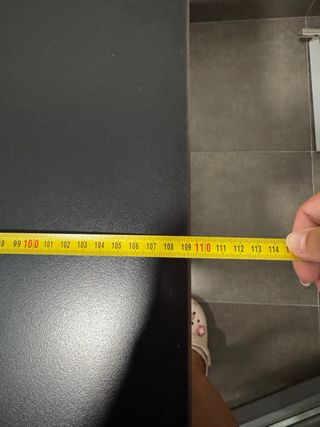 Mesa cocina - Moderna, negra y gris. se regala tv