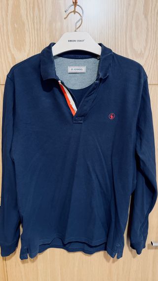 Polo El Ganso manga larga - Azul