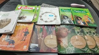 Libros ESO 1º: Biología, Matemáticas, Inglés...