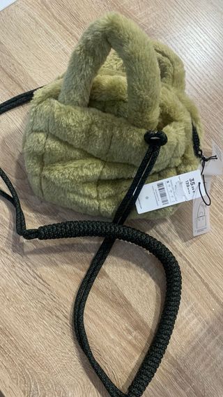 Bolso verde oliva acolchado
