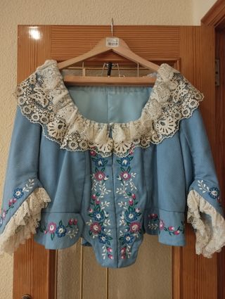 Corpiño Fallera Azul (No incluye manteletas)
