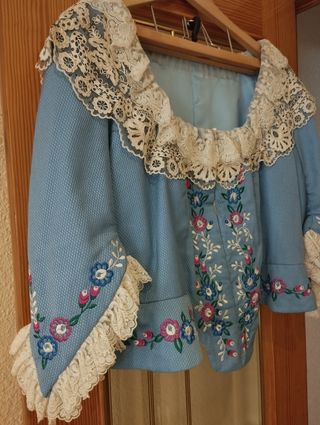 Corpiño Fallera Azul (No incluye manteletas)