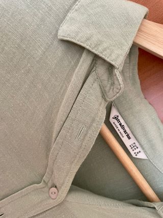 Camisa verde Stradivarius - Talla S