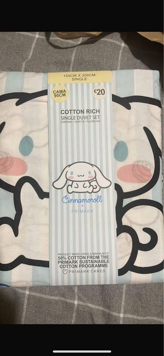 Edredón Cinnamoroll Primark Cama 90