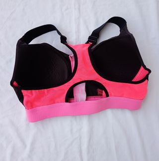 Reggiseno sportivo YKK XS nero-rosa