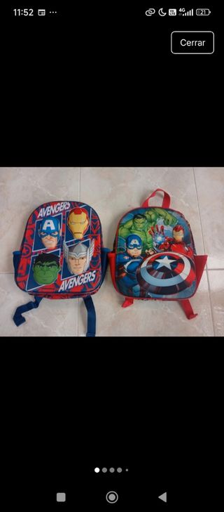 Mochilas Avengers (2 unidades)