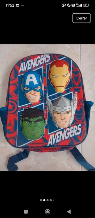 Mochilas Avengers (2 unidades)