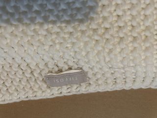 Bufanda blanca de punto