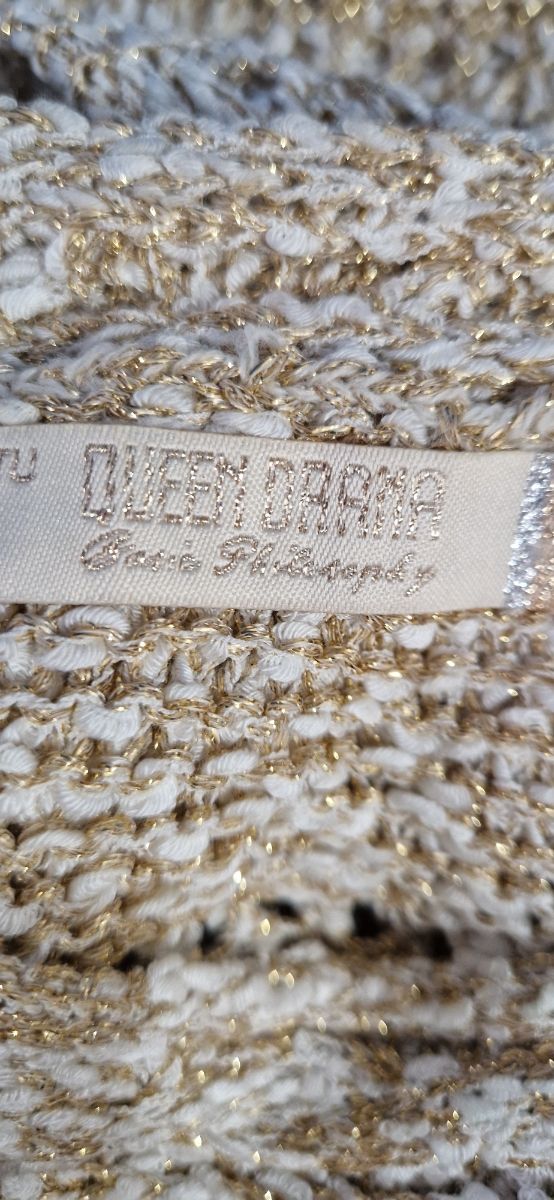 Jersey hilo beige y dorado- Talla M