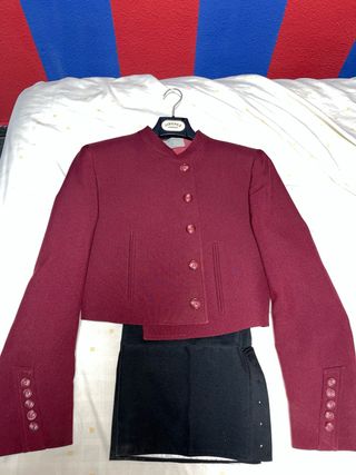 Traje campero hombre - Granate