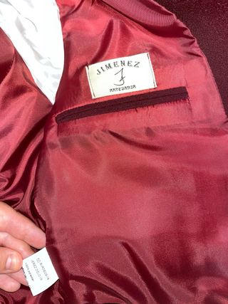 Traje campero hombre - Granate