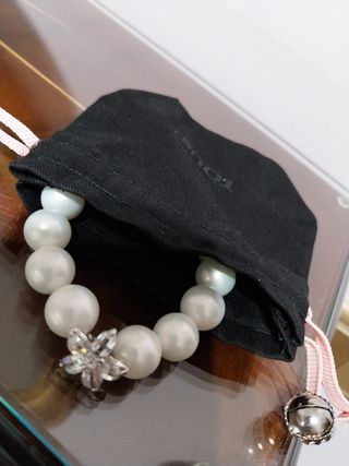 Pulsera Tous - de Perlas y flor de circonita .