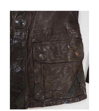 Chaqueta cuero negra