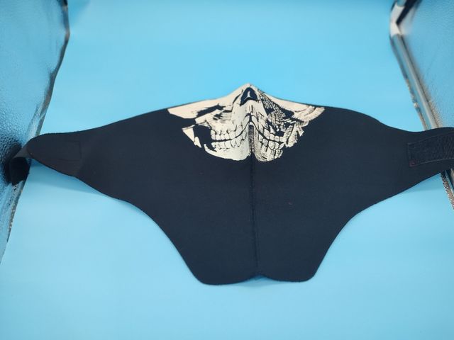 Maschera moto teschio neoprene