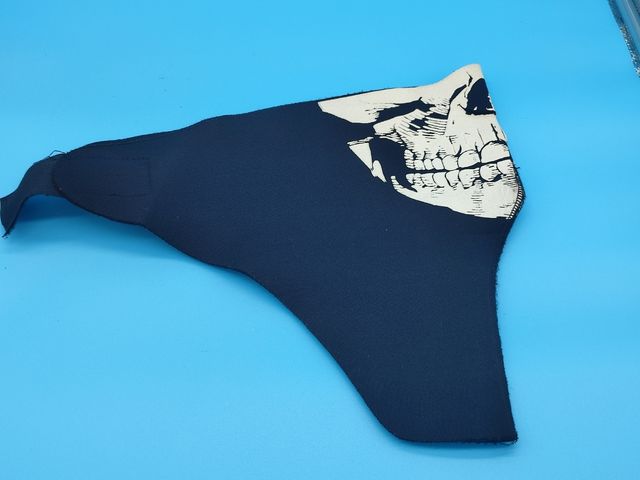 Maschera moto teschio neoprene