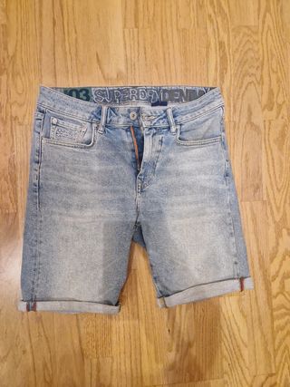 Bermuda Superdry Denim - Azul