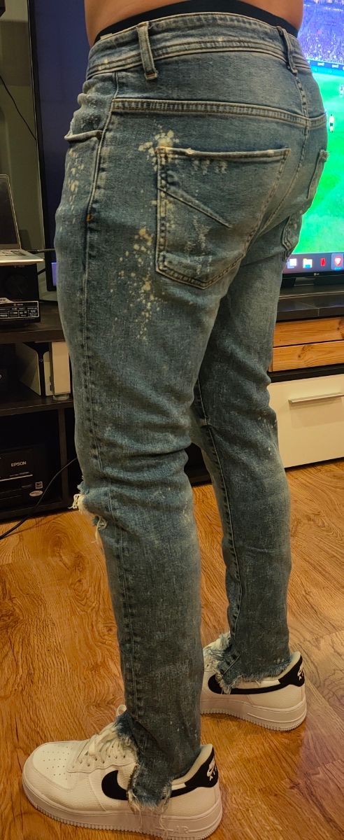 Jeans Zara rotos - Carrot Fit talla 44