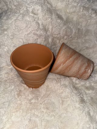 2 Maceteros Terracota - Decoración 11 cm